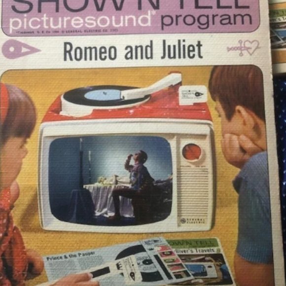 Lot of 5 Vintage 1960's GE Show N Tell Viewer Picturesound Program Toy Records - Picture 5 of 7